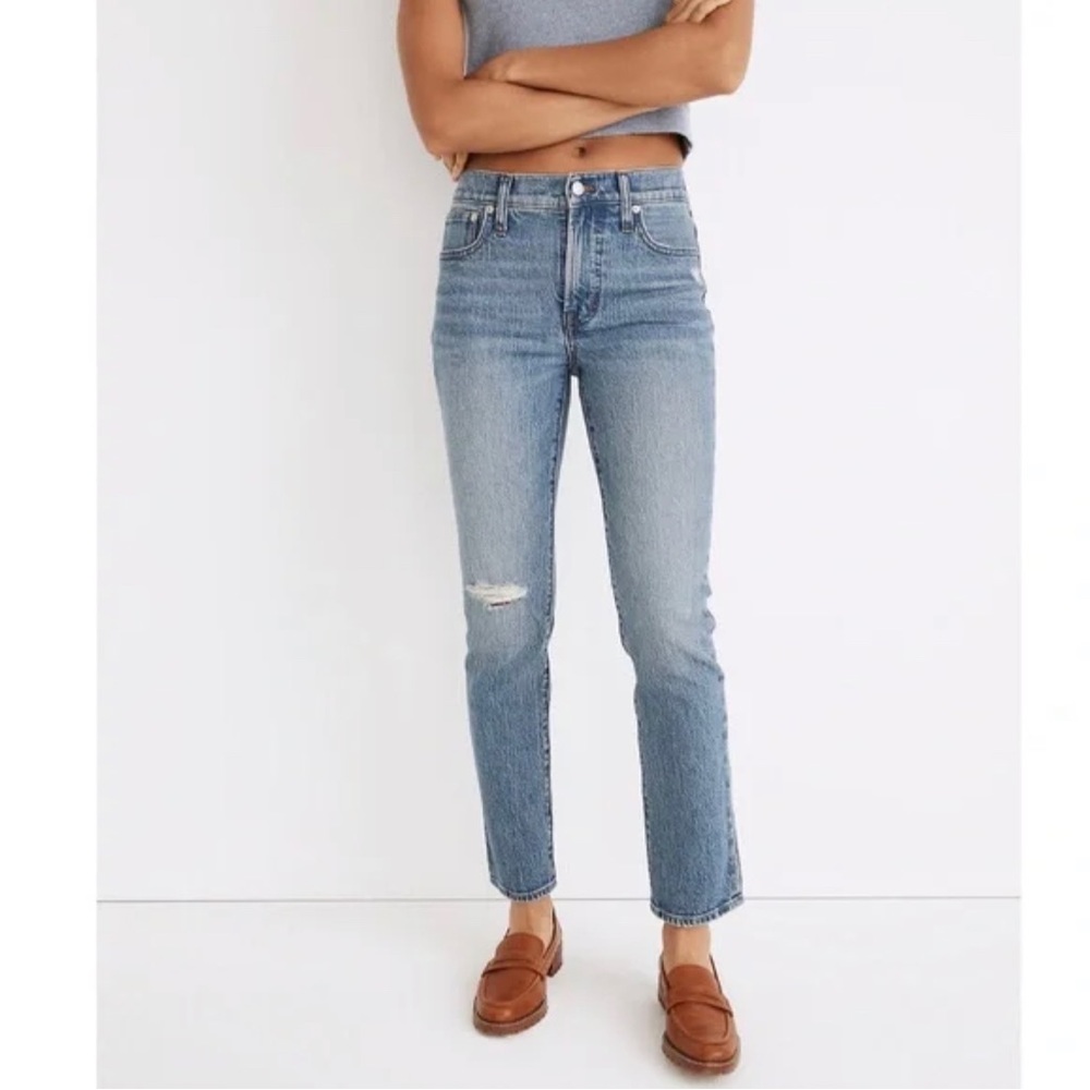 Madewell The Mid-Rise Perfect Vintage Distressed Jeans